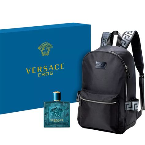 versace bag perfume set|free Versace backpack with perfume.